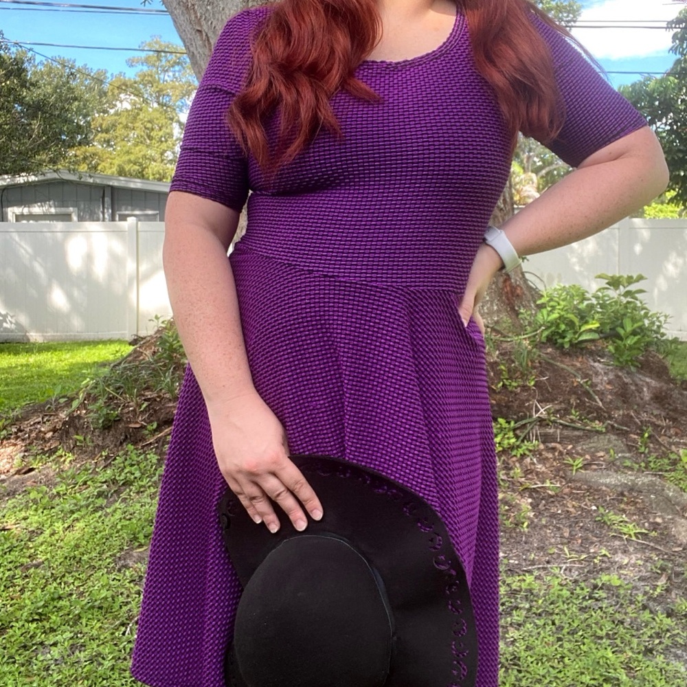 LuLaRoe Purple and Black Dress